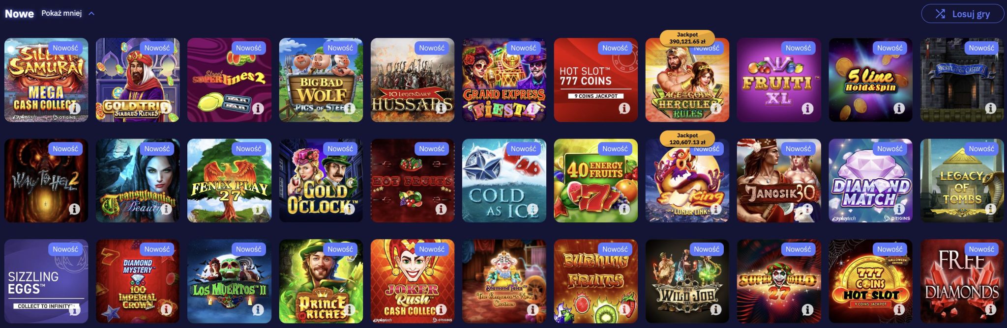 Gry online w Total Casino | sprawdź ofertę kasyna online