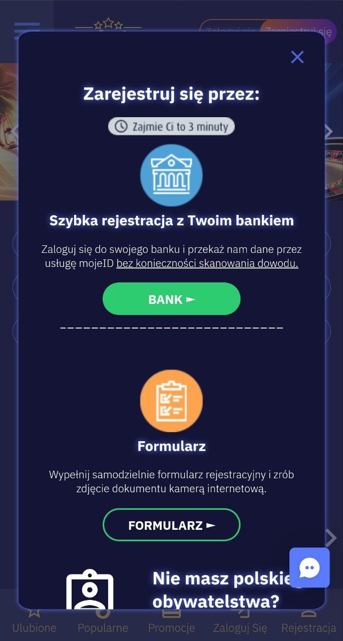 Jak założyć konto w Total Casino App?